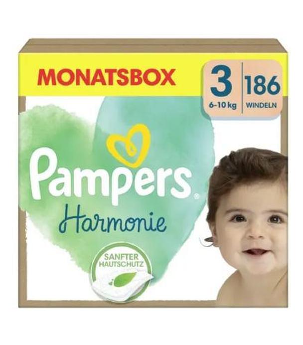 Pampers Harmonie Baby Pieluszki, rozmiar 3, 6kg-10kg, 186 sztuk