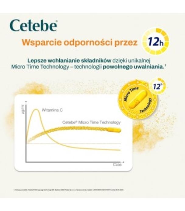 Cetebe Witamina C 500 mg, 30 kapsułek