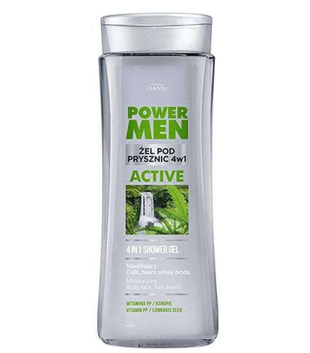 Joanna Power Men Active 4 in 1 Żel pod prysznic dla mężczyzn - 300 ml - cena, opinie, właściwości