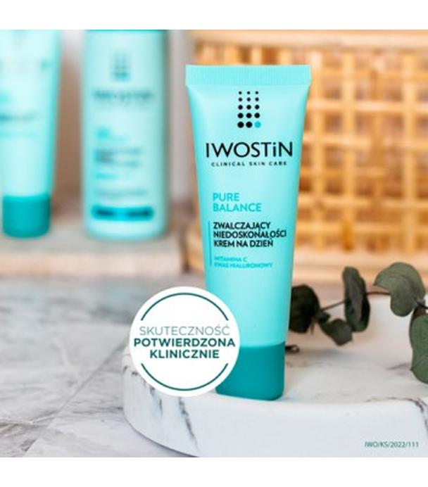Iwostin Pure Balance zwalczający niedoskonałości krem na dzień, 50 ml, cena, opinie, stosowanie