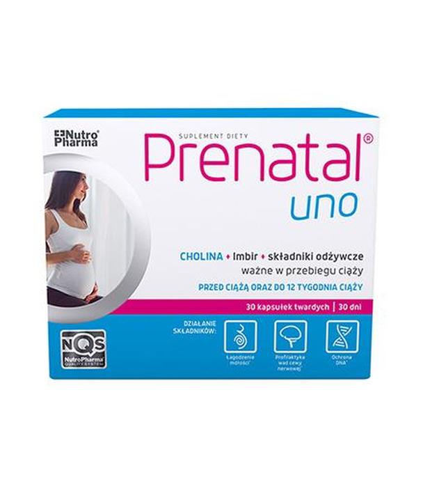 PRENATAL UNO składniki odżywcze dla ciężarnych, kapsułki, 30 sztuk