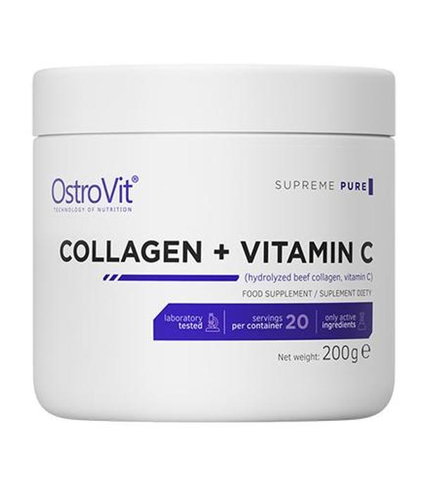 OstroVit Supreme Pure Collagen + Vitamin C - 200 g - cena, opinie, właściwości
