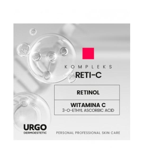 Urgo Dermoestetic Reti-Renewal Odbudowująco-Odmładzający Zestaw Zabiegowy RETI-C Krem aktywujący, 2 x 5 ml + Maska do twarzy szyi i dekoltu, 4 x 3 ml + Kojąco-Regenerujące Serum pozabiegowe, 10 ml - ważny do 2025-10-31