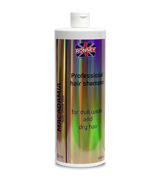 Ronney HoLo Shine Star Macadamia Shampoo Szampon wzmacniający do włosów suchych i osłabionych, 1000 ml