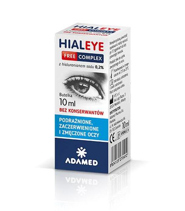 HIALEYE FREE COMPLEX Krople do oczu - 10 ml