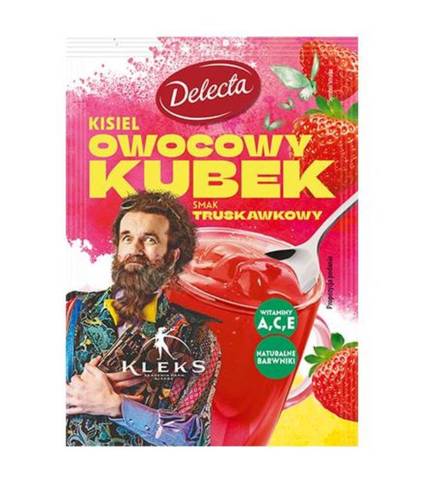 Delecta KLEKS Kisiel owocowy kubek smak truskawkowy, 30 g - ważny do 2025-08-31