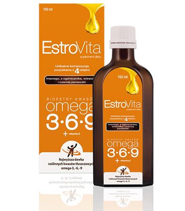 ESTROVITA - 150 ml. Kwasy tłuszczowe omega-3-6-9 dla całej rodziny.