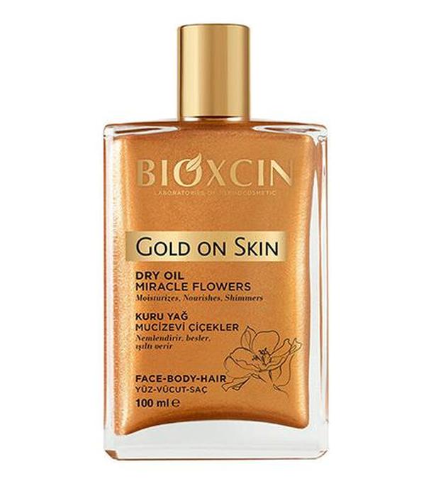 Bioxcin Gold On Skin, Suchy olejek na skórę, włosy, twarz, 100 ml