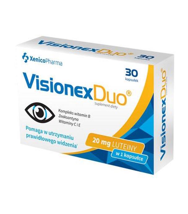 VISIONEX Duo  - 30kaps Na utrzymanie prawidłowego widzenia - cena, opinie, stosowanie