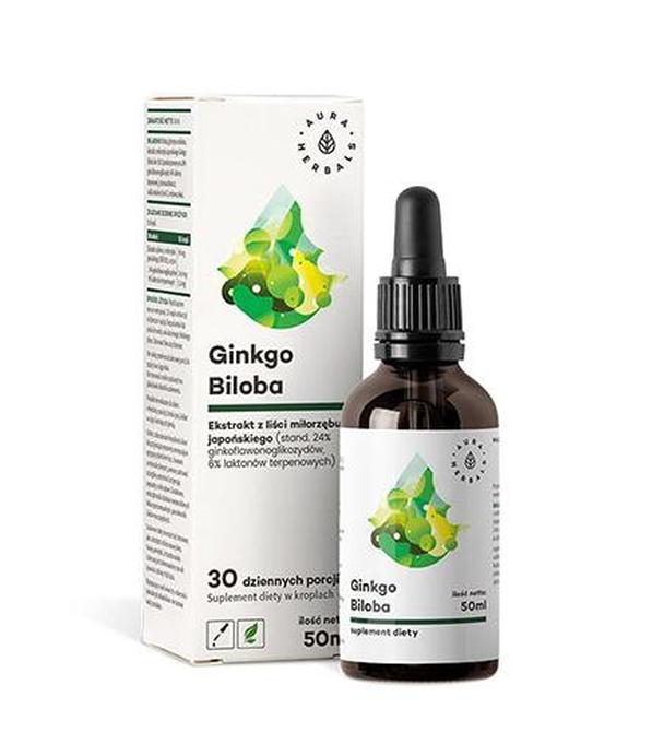 Aura Herbals Ginkgo Biloba - 50 ml - cena, opinie, działanie