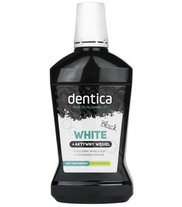 Dentica Black Płyn do płukania jamy ustnej z aktywnym węglem, 500 ml