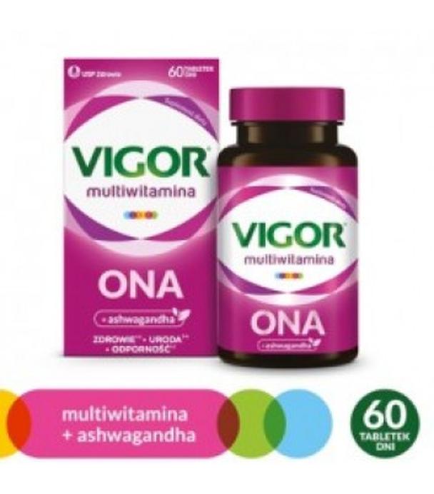 Vigor multiwitamina ONA zestaw witamin i minerałów z ashwagandhą, tabletki, 60 sztuk