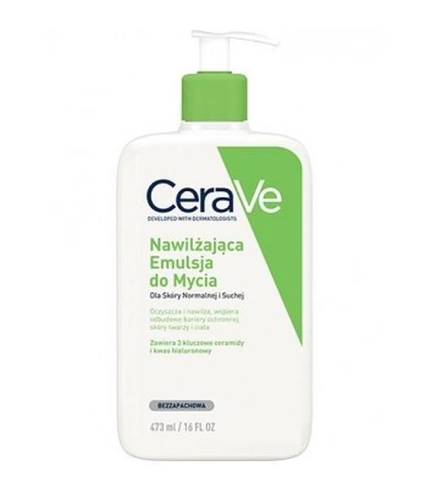 CeraVe, nawilżająca emulsja do mycia dla skóry normalnej i suchej, 473 ml