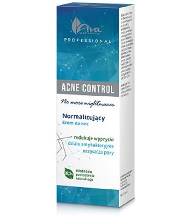 Ava Acne Control No More Nightmares Normalizujący krem na noc, 50 ml