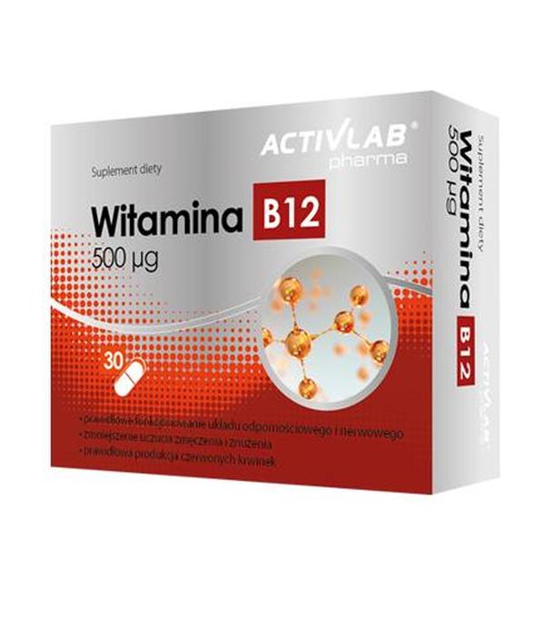 Activlab Pharma Witamina B12 - 30 kaps. - cena, opinie, wskazania