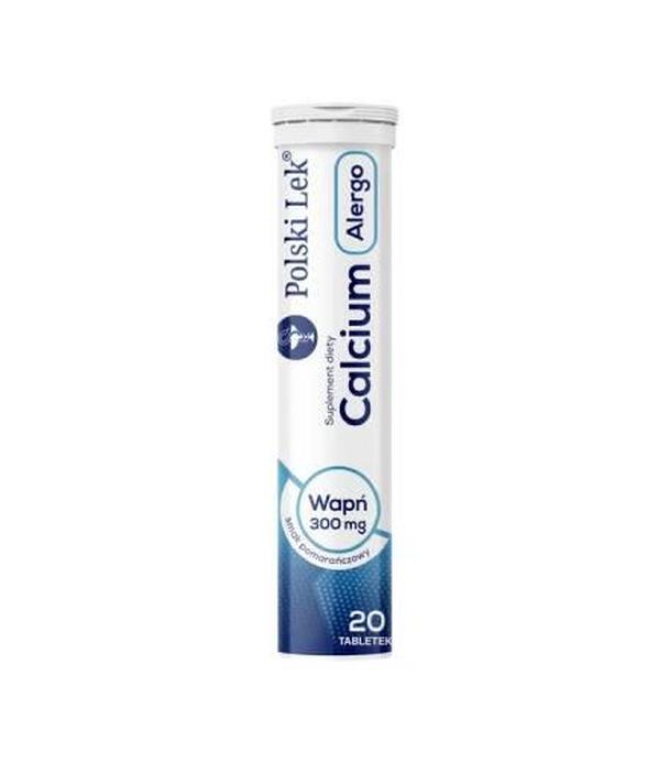 Calcium Alergo 300 mg, tabletki musujące, 20 sztuk