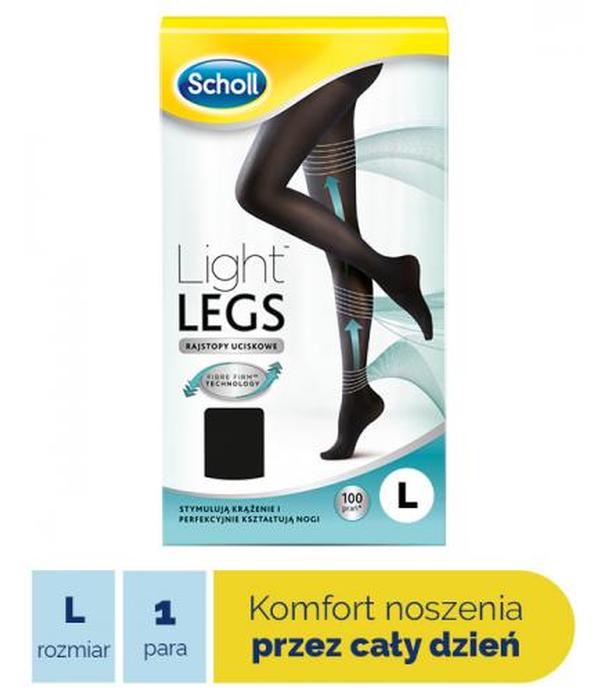 SCHOLL LIGHT LEGS Rajstopy uciskowe/kompresyjne 60 den rozmiar L - 1 szt.