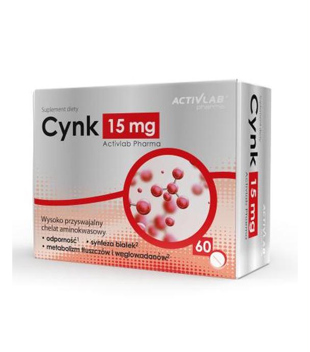 Activlab Cynk 15mg, tabletki, 60 sztuk