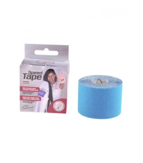 Taśma kinezjologiczna Speed Tape niebieska, 5 cm x 5 m, 1 sztuka