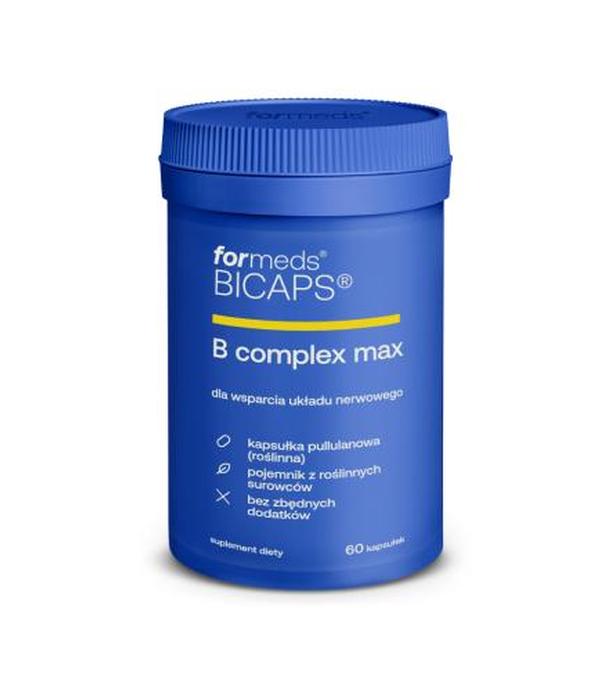 Bicaps B Complex Max, kapsułki, 60 sztuk
