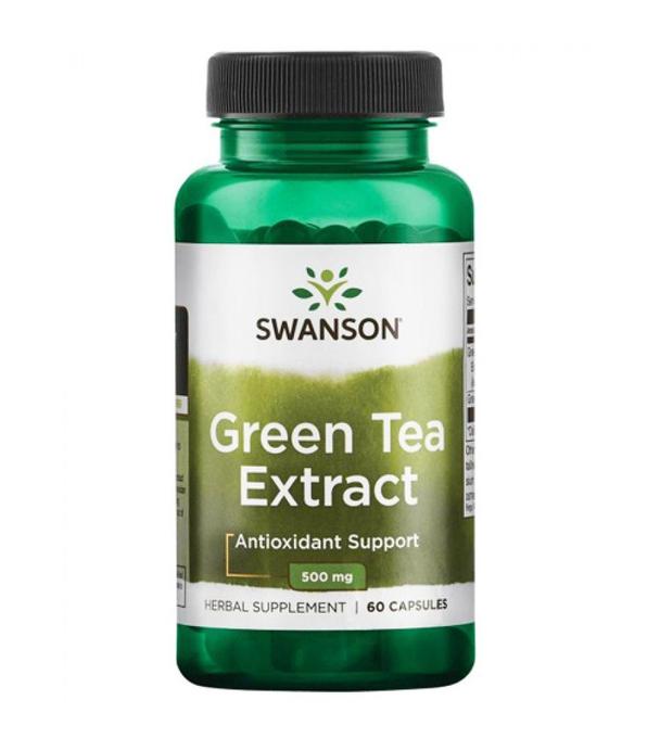 SWANSON Green Tea extract 500 mg, 60 kapsułek