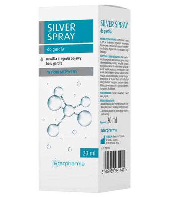 Starpharma Silver Spray do gardła, 20 ml