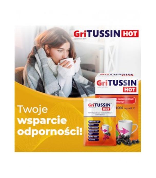 Domowa Apteczka, GriTussin Hot, 1000 mg, proszek, 8 saszetek