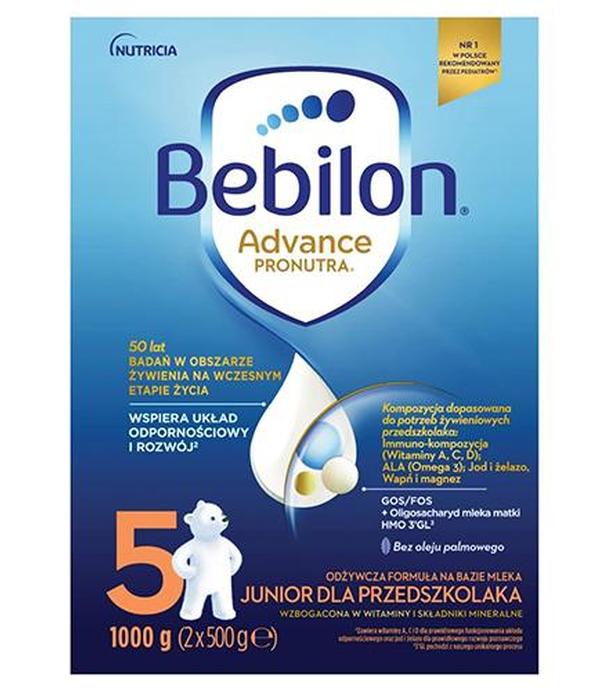 Bebilon 5 Advance Pronutra Junior, odżywcza formuła na bazie mleka dla przedszkolaka, 1000 g