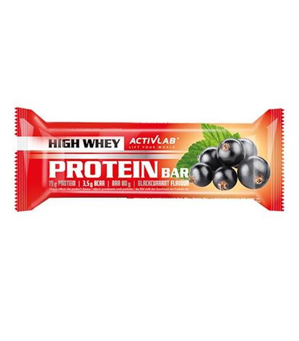 ActivLab High Whey Protein Bar Baton wysokobiałkowy o smaku czarnej porzeczki - 80 g - cena, opinie, właściwości