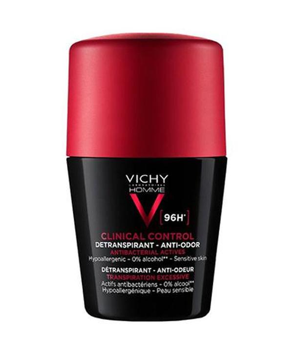 Vichy Homme Clinical Control 96 H Antyperspirant dla mężczyzn, 50 ml, cena, opinie, właściwości