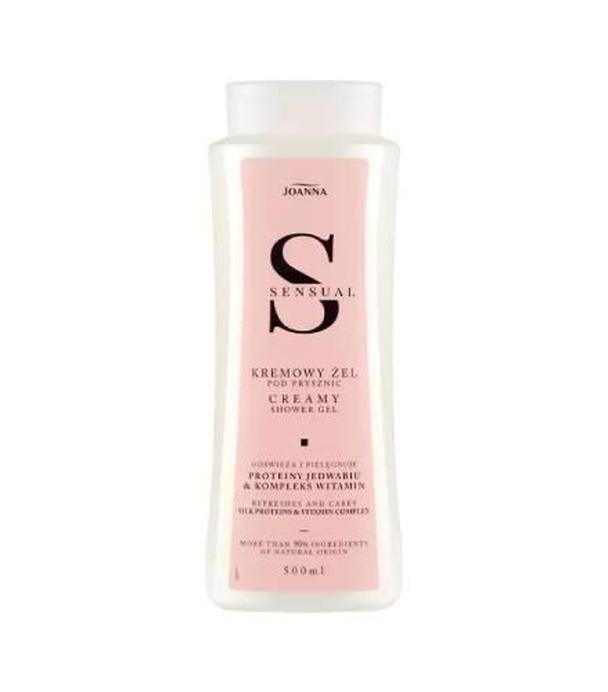 Joanna Sensual, kremowy żel pod prysznic proteiny jedwabiu i kompleks witamin, 500 ml