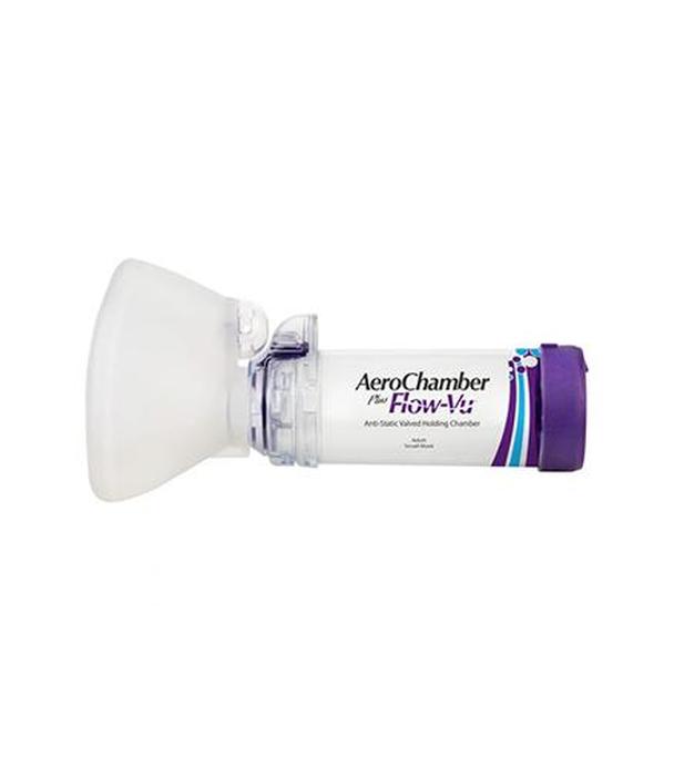 Aerochamber Plus FLOW VU Komora inhalacyjna z małą maską dla dorosłych, 1 szt., cena, wskazania, właściwości