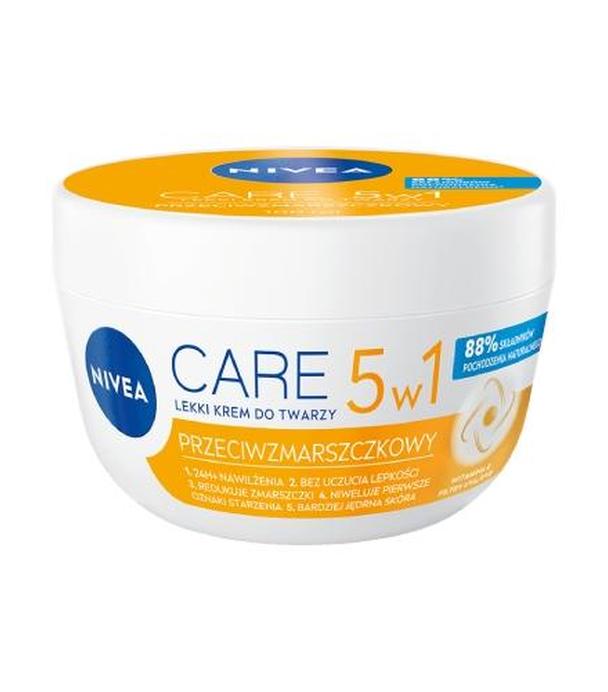 Nivea Care Lekki krem do twarzy przeciwzmarszczkowy 5w1, 100 ml
