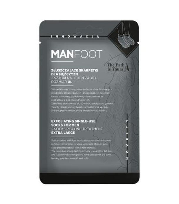 ManFoot Złuszczające skarpetki dla mężczyzn rozmiar XL, 1 para