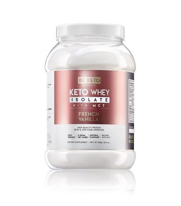 BeKeto KETO Whey Vanilia + MCT, 800 g, cena, wskazania, składniki