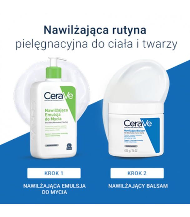 CeraVe, nawilżający balsam z ceramidami do skóry suchej i bardzo suchej, 454 g