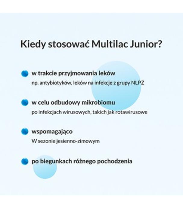 Multilac Junior synbiotyk (probiotyk + prebiotyk), 20 sztuk - ważny do 2025-09-10