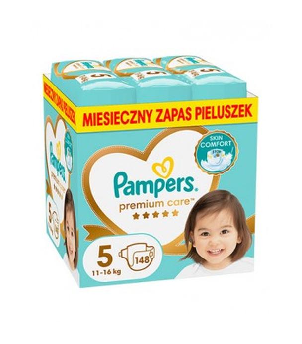 Pampers Premium Care, pieluchy rozmiar 5, 11-16 kg, 148 sztuk