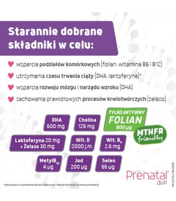 Prenatal Duo, 30 kapsułek Classic + 60 kapsułek DHA