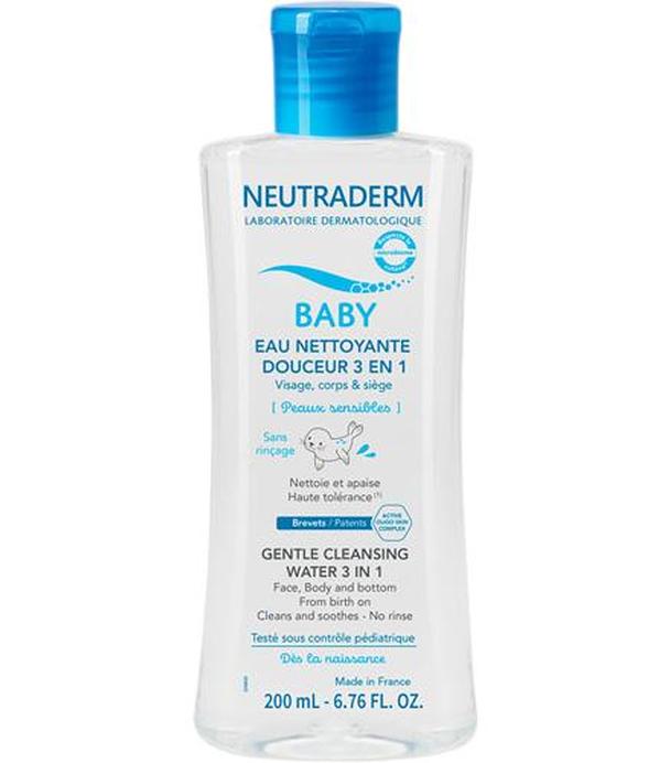 Neutraderm Baby Łagodna woda myjąca 3 w 1 Twarz, ciało i włosy, 200 ml