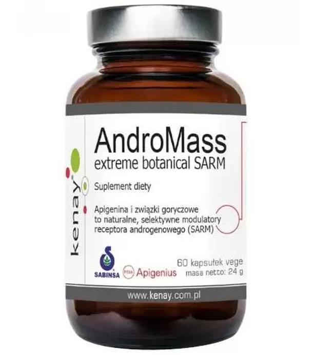 Kenay, AndroMass extreme botanical SARM, 60 kapsułek