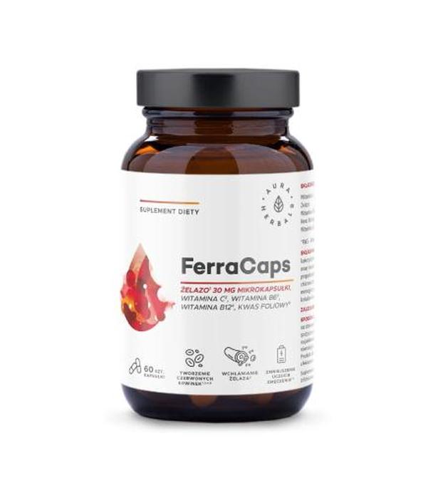 Aura Herbals FerraCaps żelazo 30 mg, mikrokapsułki, 60 sztuk