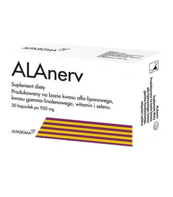 ALANERV 920 mg, Na koncentrację, 30 kapsułek