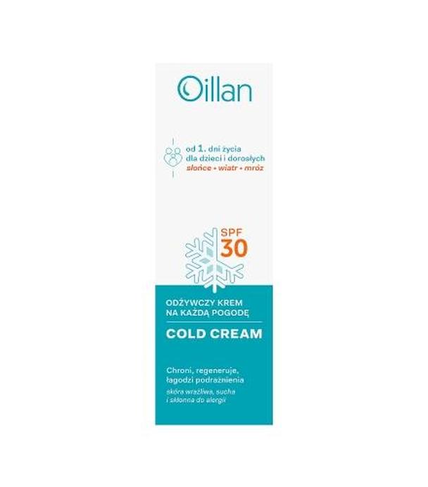 Oillan Cold Cream krem do twarzy SPF30, 50 ml