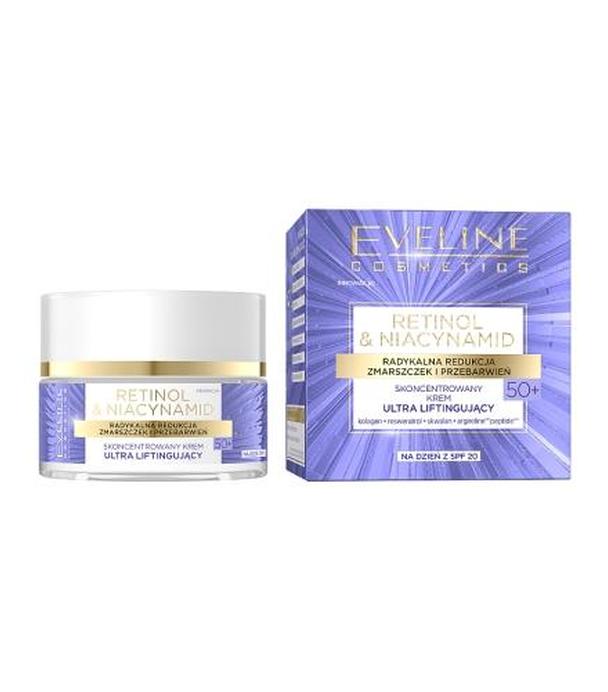 Eveline Retinol Niacynamid Skoncentrowany Krem ultraliftingujący na dzień 50+, 50 ml - ważny do 2025-10-17