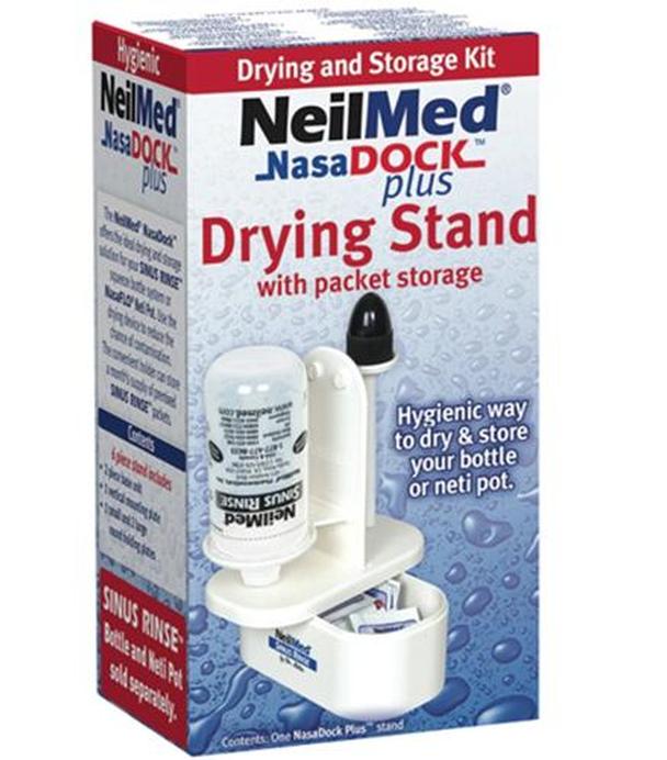 NeilMed NasaDock Plus Stojak na butelkę z pojemnikiem na saszetki - 1 szt. - cena, opinie, właściwości