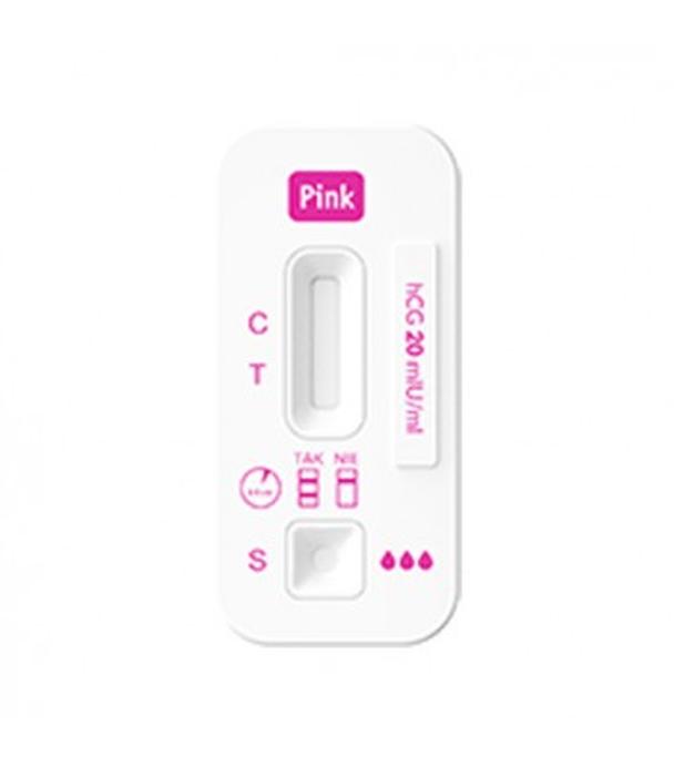 DOMOWE LABORATORIUM PINK TEST Domowy test ciążowy płytkowy - 1 szt.