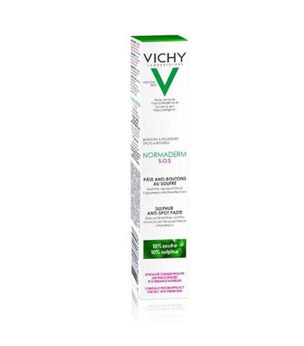 Vichy Normaderm S.O.S Punktowa pasta przeciw niedoskonałościom dla skóry tłustej i trądzikowej, 20 ml