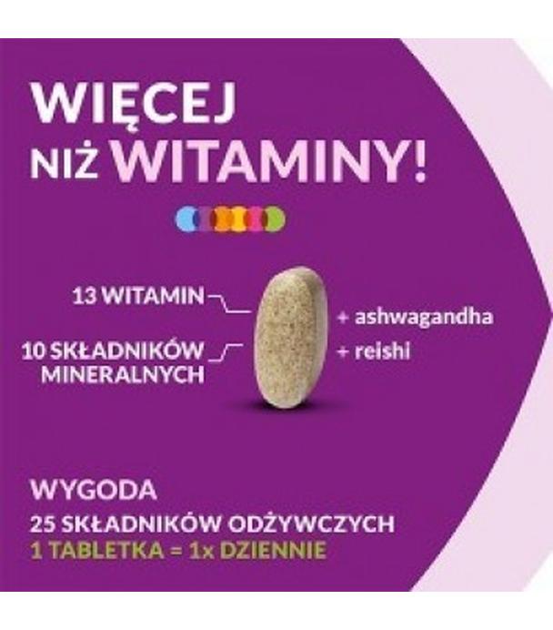 Vigor multiwitamina ONA 50+ zestaw witamin i minerałów z ashwagandhą i reishi, tabletki, 60 sztuk
