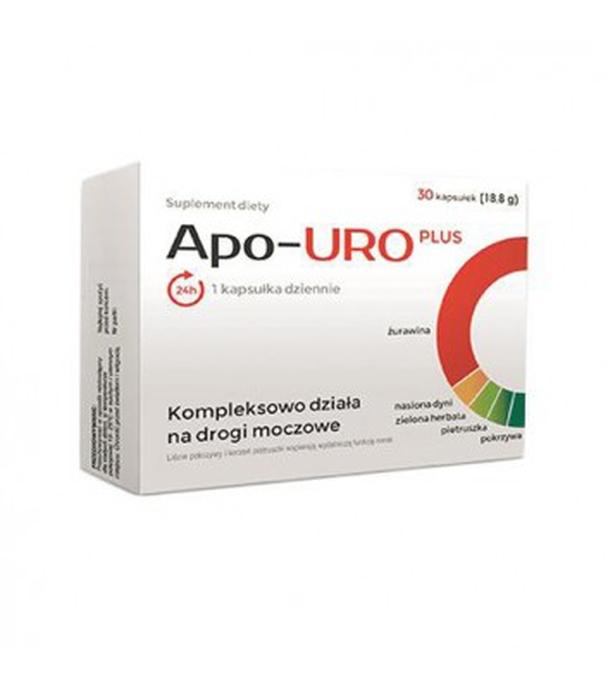 APO-URO PLUS 500 mg, 30 kaps., żurawina, cena, opinie, wskazania - ważny do 2024-06-30